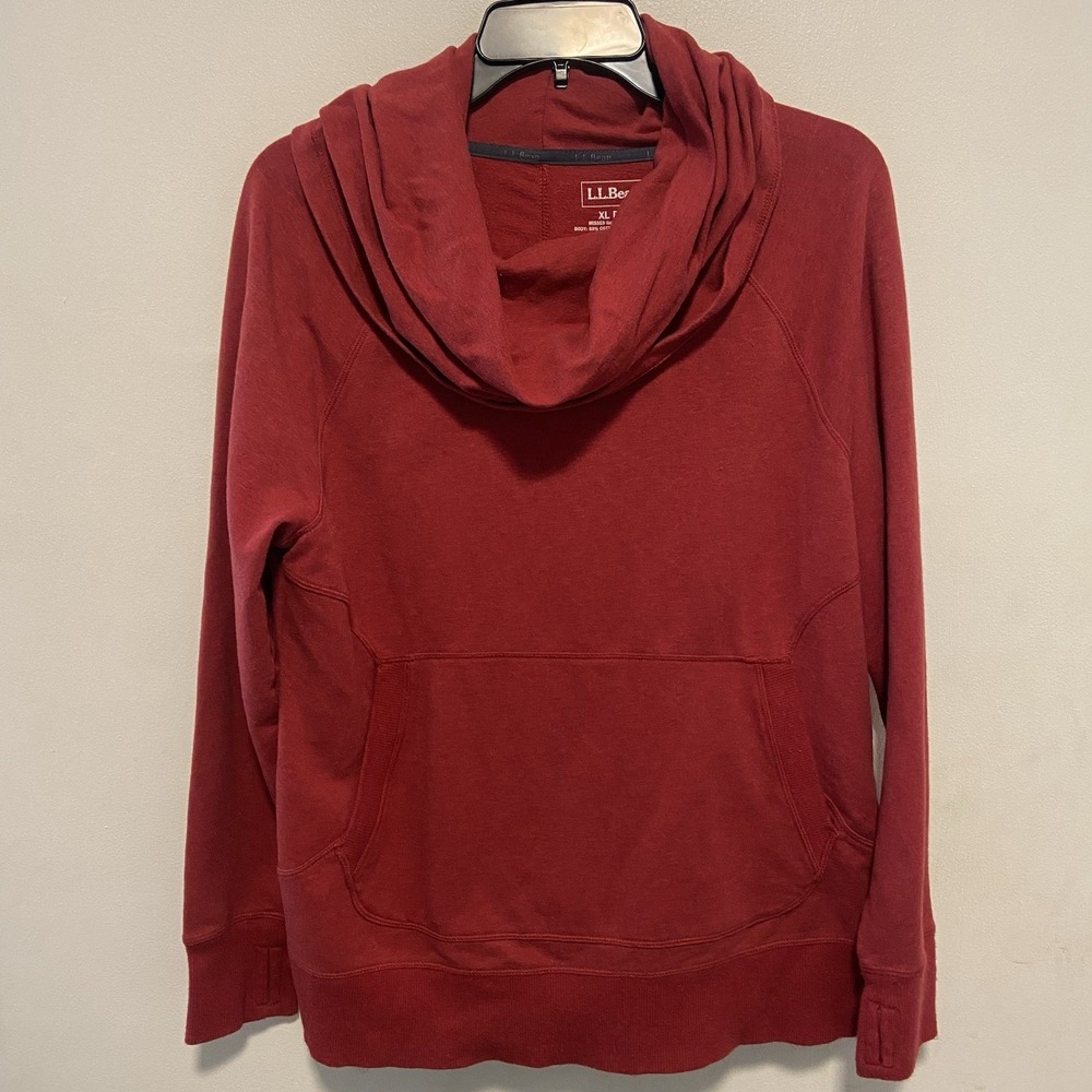L.L. Bean Women's Sweater Size XLP Funnel Neck Active Athleisure Comfort